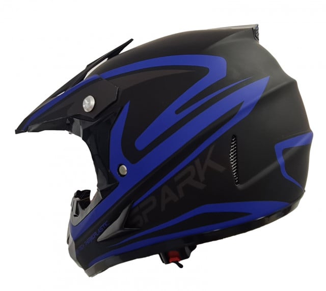 Casca Spark albastră pentru ATV / Enduro (L)
