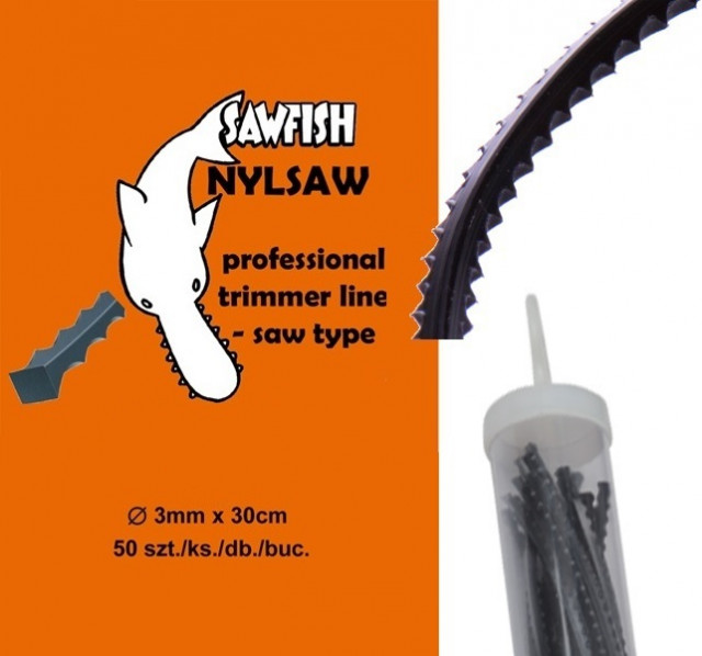 Fir pentru motocoasă/trimmer SAW LINE Ø 3,0mm x 30cm