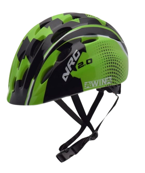 Cască de bicicletă pentru copii Awina (verde-negru)