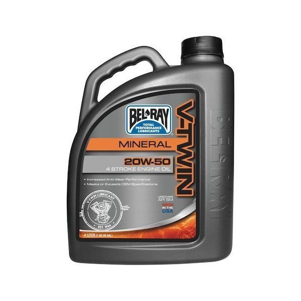 Ulei Mineral Bel-Ray V-TWIN 20W-50 4L (pentru motoare 4T)