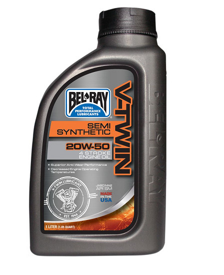 Ulei Semi Synthetic Bel-Ray V-TWIN 20W-50 1L (pentru motoare 4T)