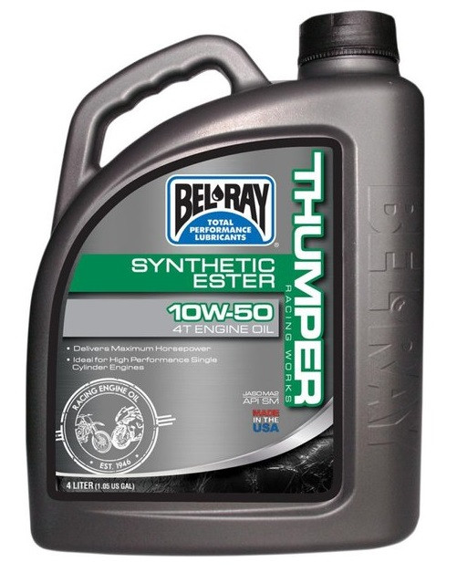 Ulei Bel-Ray Thumper Racing Works Synthetic Ester 10W-50 4L (pentru motoare 4 timpi)