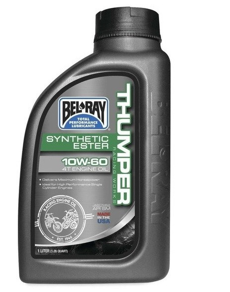 Ulei sintetic ester Bel-Ray Thumper Racing Works 10W-60 1L (pentru motoare 4T)