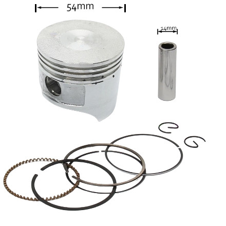 Piston Loncin LC 154F motor Ø54mm