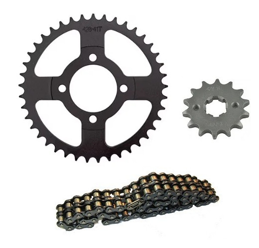 Kit pinioane 110cc 428 pentru Moped / ATV (inclus lant)