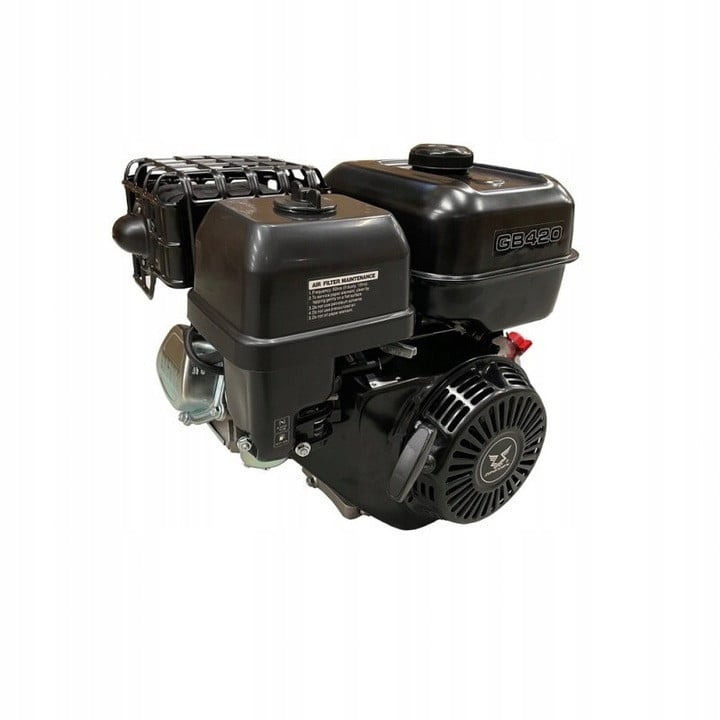 Motor pe benzină Zongshen GB420 13CP (ax: 25,4 x 60 mm) cu starter electric, ax conic