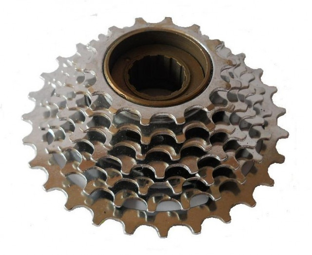 Set pinioane bicicletă 7 viteze/14-28T nichelate