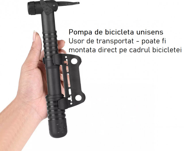 Pompa de bicicletă (montare pe cadru)