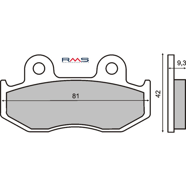 Plăcuțe de frână scuter Honda SH 125 - 150cc RMS