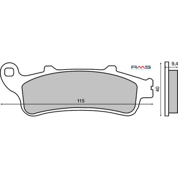 Plăcuțe frână față scuter Honda Pantheon 125cc RMS