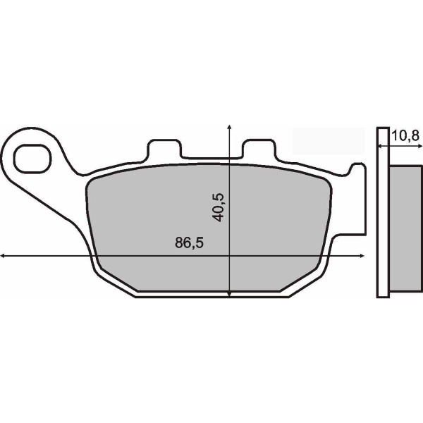 Plăcuțe frână pentru spate scuter Honda Pantheon 125cc RMS