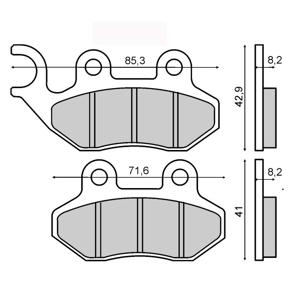 Plăcuțe de frână Sym 125cc (Brembo)