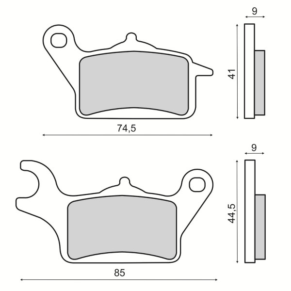 Plăcuțe de frână Yamaha Tricity 125cc (stânga)