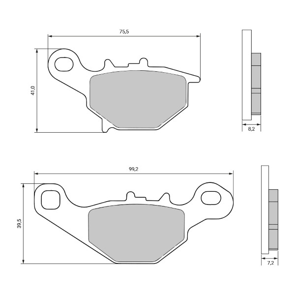 Plăcuțe de frână Suzuki Street Magic 50cc