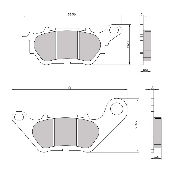 Plăcuțe de frână Yamaha YP 125cc