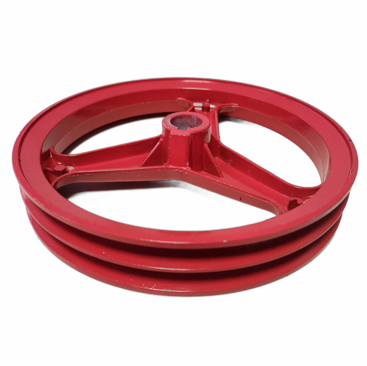 Fulie dublă din aluminiu (ax de 20 mm, diametru de 205 mm)