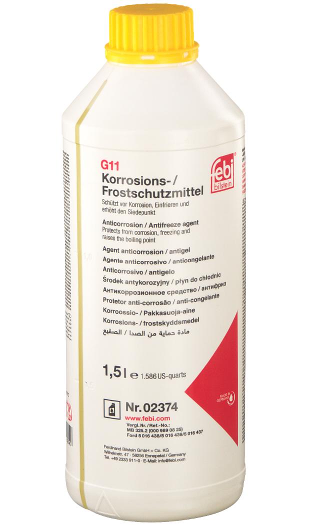 Concentrat antigel galben FEBI BILSTEIN G11 2374, MB 325.2, 1.5 litri