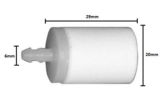 Filtru de benzină pentru drujbă Husqvarna 6mm