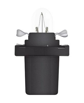Bec de bord cu mufă B8.5D, soclu negru, 12V, 1.2W, OSRAM 2721MF