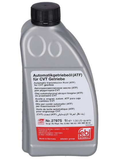 Ulei pentru transmisie automată CVT FEBI BILSTEIN ATF 27975, 1 litru, galben