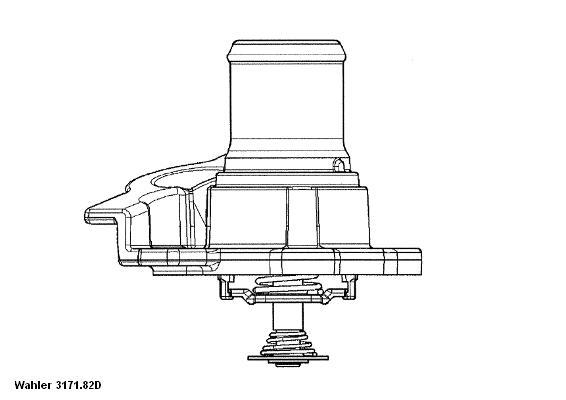 Termostat Lichid de Răcire WAHLER 3171.82D - RESIGILAT