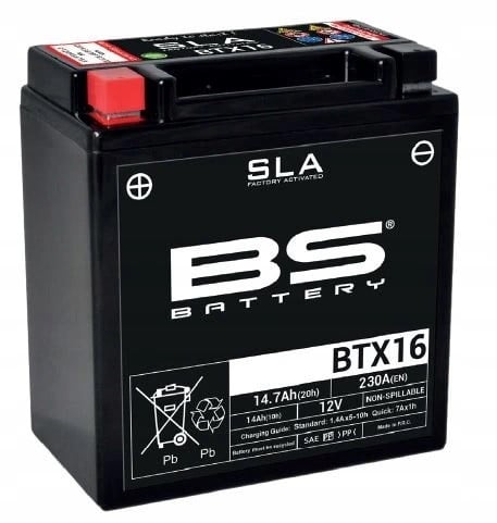 Baterie 12V 14Ah BS-Battery (AGM Gel) cu borna pozitivă pe stânga
