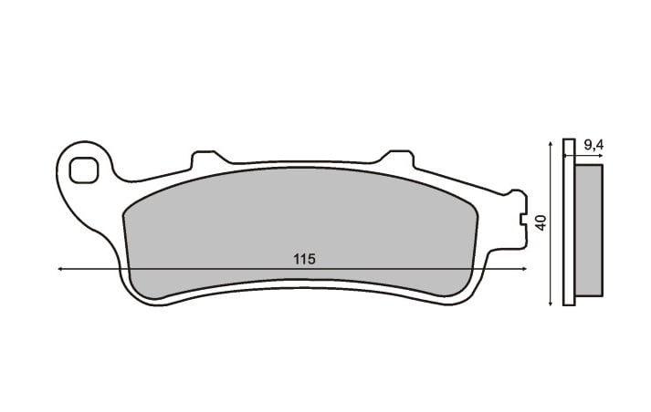 Plăcuțe de frână față pentru scuter Honda Pantheon 125cc