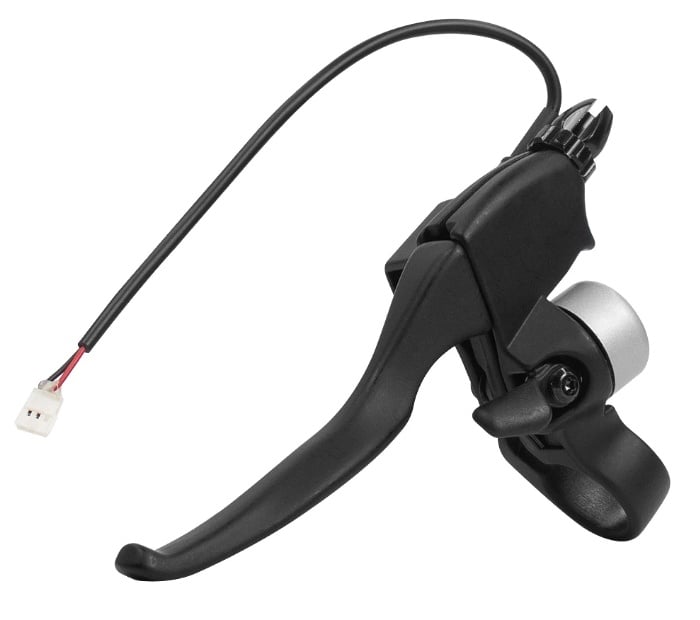 Manetă frână bicicletă electrică cu claxon integrat