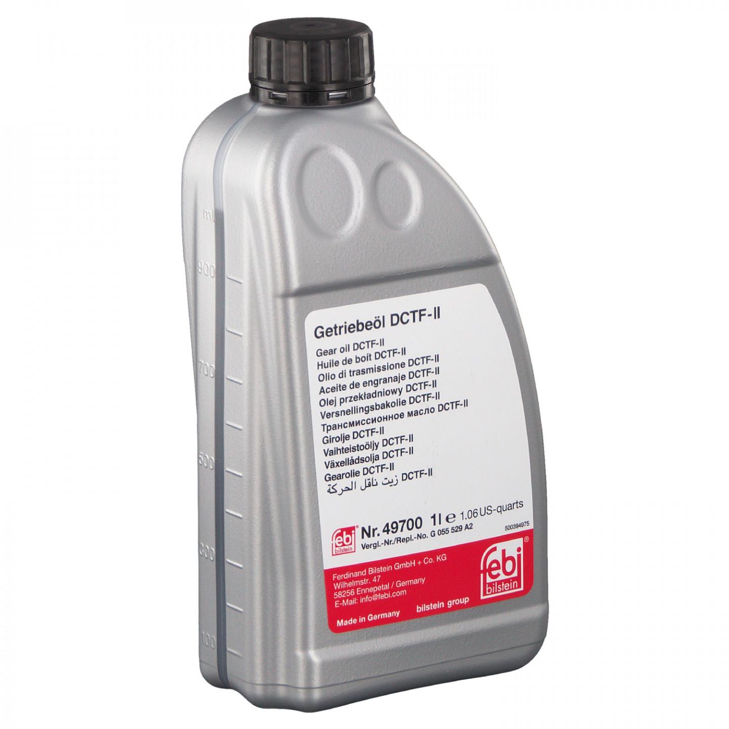 Ulei pentru cutie de viteze automată DSG, FEBI BILSTEIN 49700, DCTF-II, 1 litru, culoare galbenă
