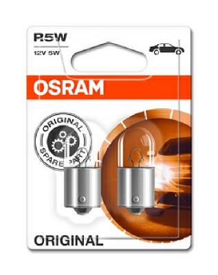 Set 2 Becuri Semnalizatoare 12V R5W, Originale, Ambalate în Blister, OSRAM 5007-02B