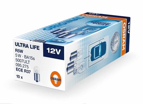 Bec auto pentru semnalizare 12V, R10W, BA15s, OSRAM 5008, original