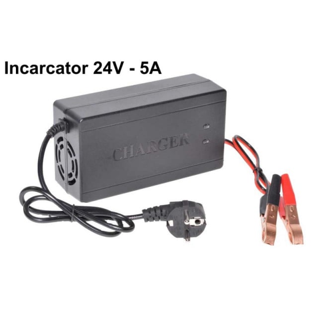 Încărcător de baterii 24V, 5A (Plumb-Acid)