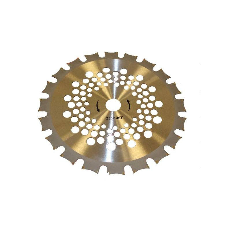 Disc tăietor motocoasă 255 x 40Tx 25.4mm NAKAMURA (dinți dubli)