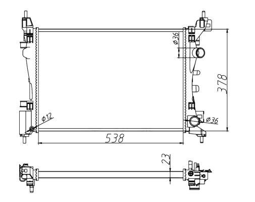 Radiator de Răcire Motor NRF 55341A - RESIGILAT