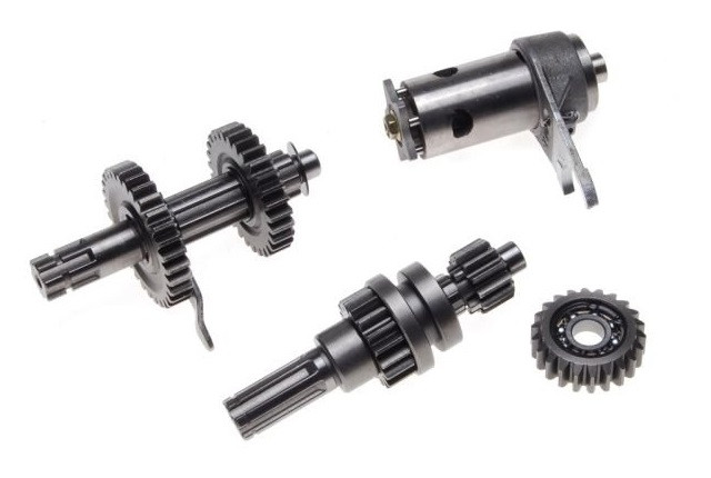 Ansamblu pinioane cutie de viteze ATV 110cc (1+1) cu selector inclus