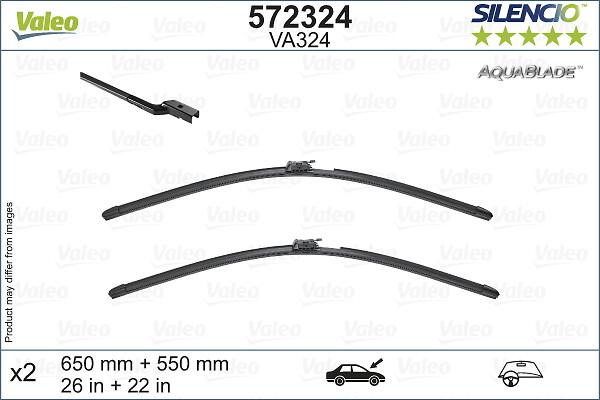 Valeo 572324 - Lamă Ștergător Auto