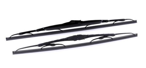 Set de ștergătoare parbriz VALEO SILENCIO CONVENTIONAL PERFORMANCE 574290, lungimi 525 mm și 475 mm, formă convexă, cu spoiler