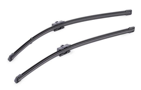 Set ștergătoare parbriz VALEO SILENCIO X.TRM Flat Blade 574301, lungime 530 mm și 475 mm, fără carcasă, cu spoiler