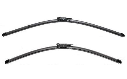 Set Lame Ștergătoare VALEO SILENCIO X.TRM Flat Blade, 574306, Lungimi 600mm și 580mm, Fără Carcasă