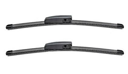 Set ștergătoare parbriz Valeo Silencio X.TRM Flat Blade, 650 mm și 550 mm, fără carcasă, cu spoiler, model 574309