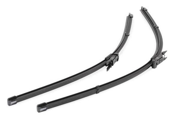 Set de ștergătoare parbriz VALEO SILENCIO X.TRM FLAT BLADE, 574322, 700 mm și 600 mm, fără carcasă, cu spoiler