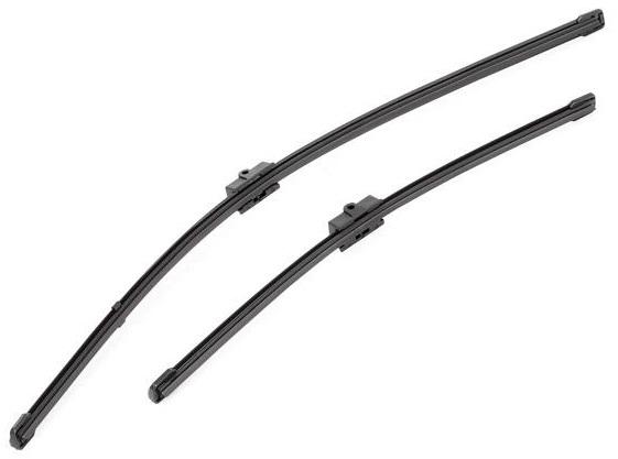 Set ștergătoare parbriz VALEO SILENCIO X.TRM FLAT BLADE 574324, lungime 650 mm și 420 mm, fără carcasă, cu spoiler