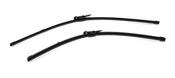 Set ștergătoare parbriz VALEO SILENCIO X.TRM FLAT BLADE, 650 mm și 580 mm, fără carcasă, cu spoiler, cod 574325
