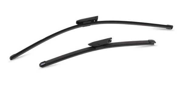 Set ștergătoare parbriz VALEO SILENCIO X.TRM FLAT BLADE 574363, 600 mm și 400 mm, fără carcasa, cu spoiler