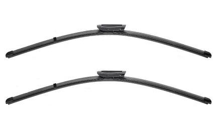 Set de ștergătoare parbriz VALEO SILENCIO X.TRM FLAT BLADE 574365, 600 mm și 450 mm, fără carcasă, cu spoiler