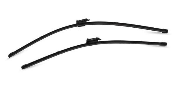 Set ștergătoare parbriz VALEO SILENCIO FLAT BLADE 574392, lungimi 550 mm și 650 mm, lamă lată