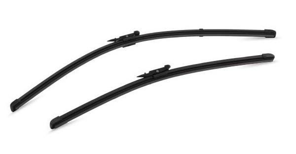 Set ștergătoare parbriz VALEO SILENCIO X.TRM FLAT BLADE 574470, lungimi 600mm și 475mm, fără carcasă, cu spoiler