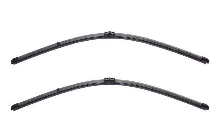 Set ștergătoare parbriz VALEO SILENCIO X.TRM Flat Blade 574647, lungimi 600 mm și 500 mm, fără carcasă, cu spoiler