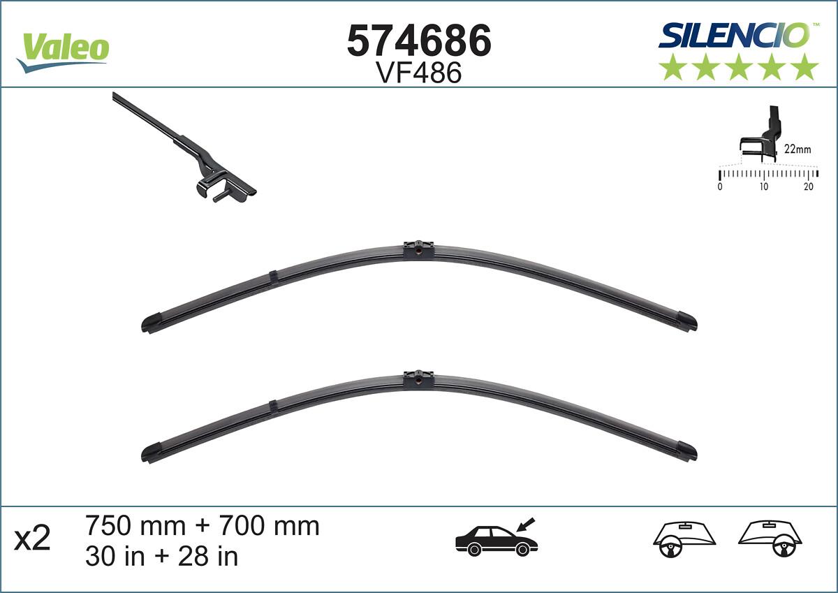 Lamelă ștergător Valeo 574686