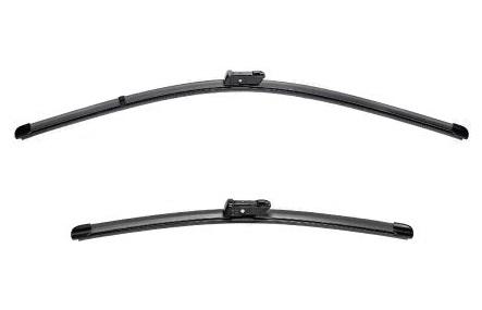 Set ștergătoare parbriz VALEO SILENCIO X.TRM FLAT BLADE, 600 mm și 400 mm, cu spoiler, fără carcasă - Cod 577804